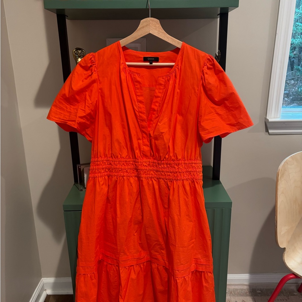 Quince Poplin Tiered Dress - Picture 3 of 5